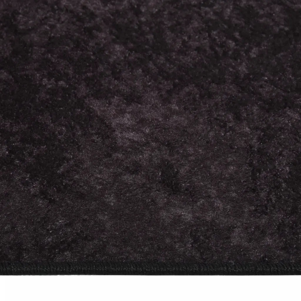 Tappeto Lavabile Antracite 400x300 cm Antiscivolo 136631