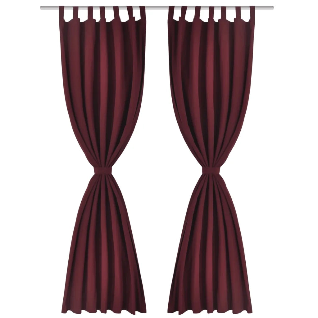 Tende Micro-Raso Bord¨° 2 pezzi con Occhielli 140 x 225 cm