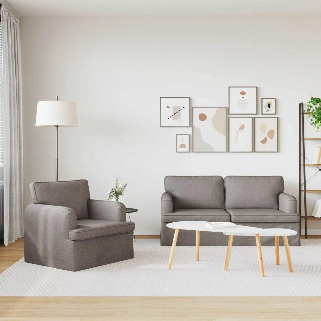 Set di divani 2 pcs Talpa 162 x 80 x 85 cm Tessuto 3407564