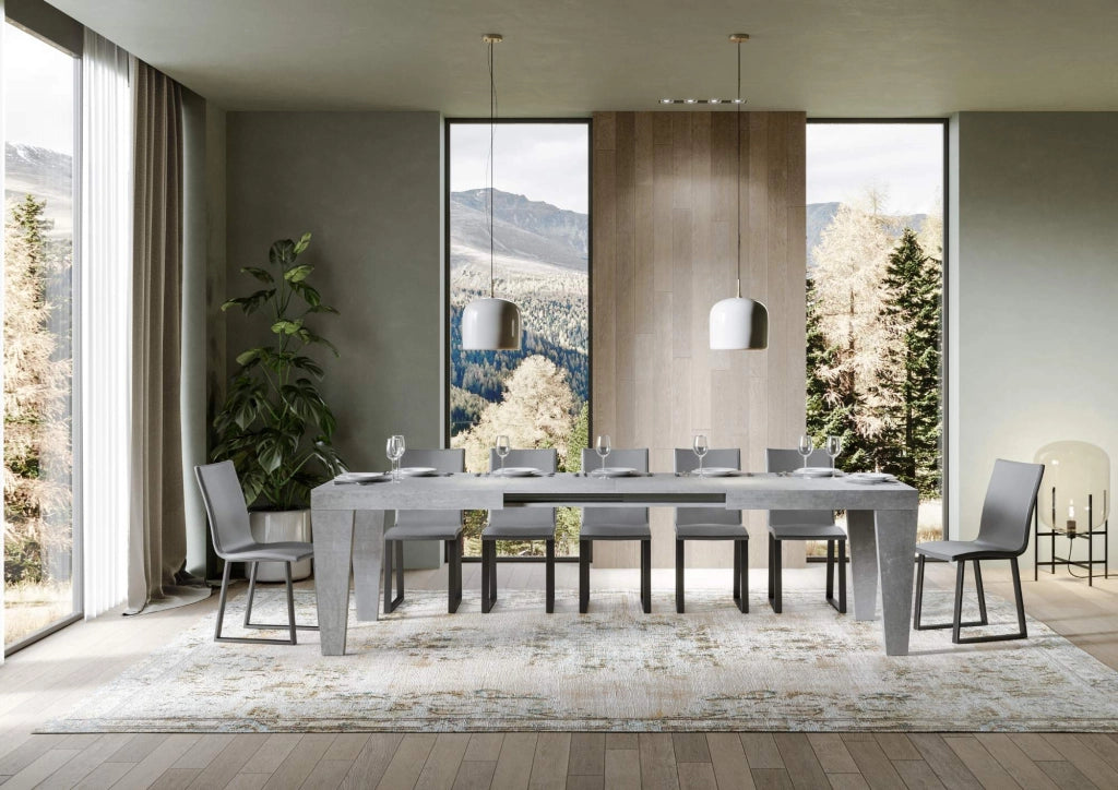 Tavolo allungabile 90x180/284 cm Pimbo Cemento
