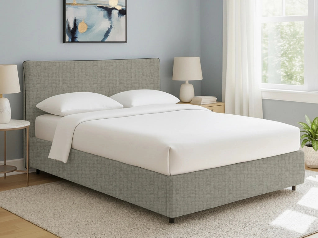 Staines, Letto Singolo Sfoderabile Made in Italy, Grigio