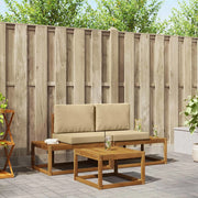 Set di divani da esterno con cuscino 3 pcs Naturale 3366946