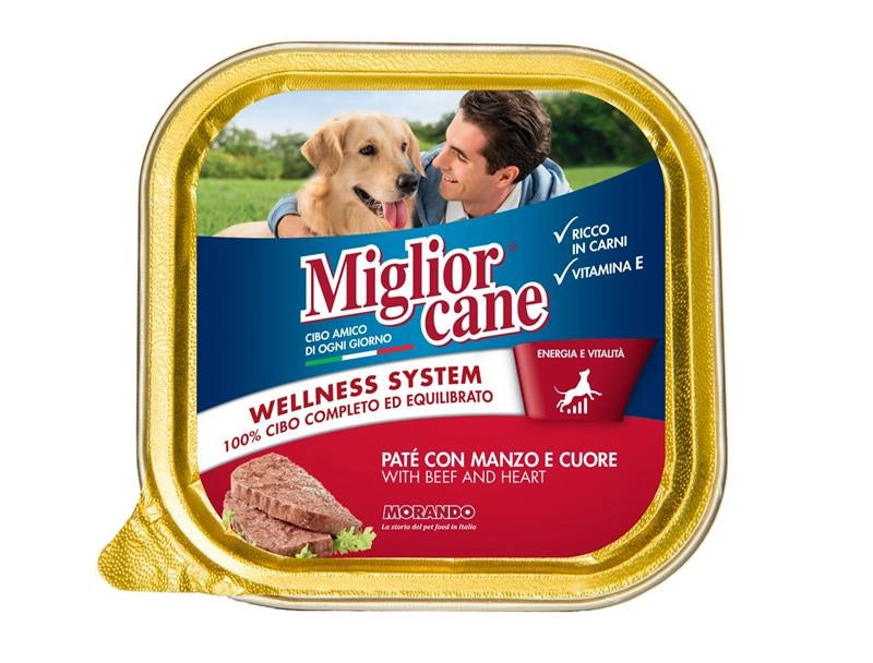 MIGLIOR CANE PATE' CON MANZO E CUORE 150 GRAMMI
