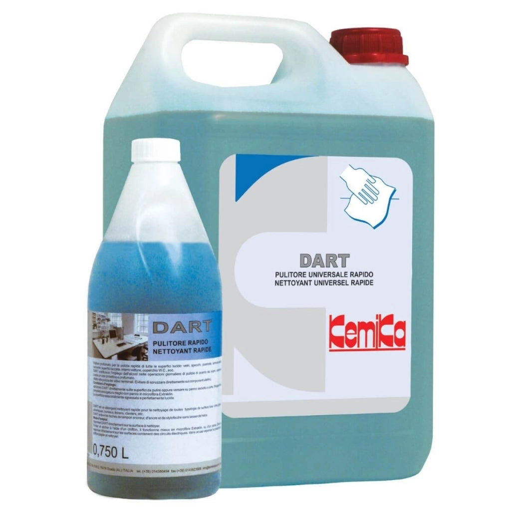 Dart Pulitore Universale Rapido Quotidiano per Uffici e Alberghi | Kemika, Versione da 750ml