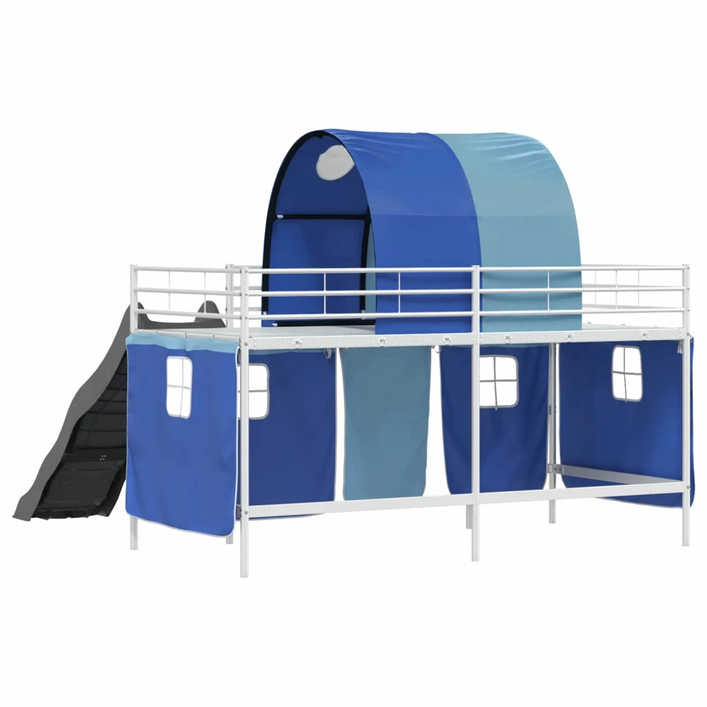 Struttura del letto loft per bambini Bianco e Blu 100 x 200 cm 42020862