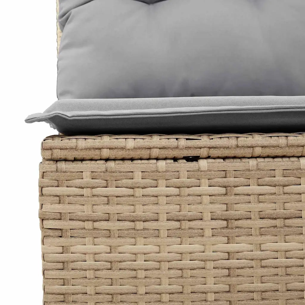 Set Divano da Giardino 10 pcs Beige polyrattan