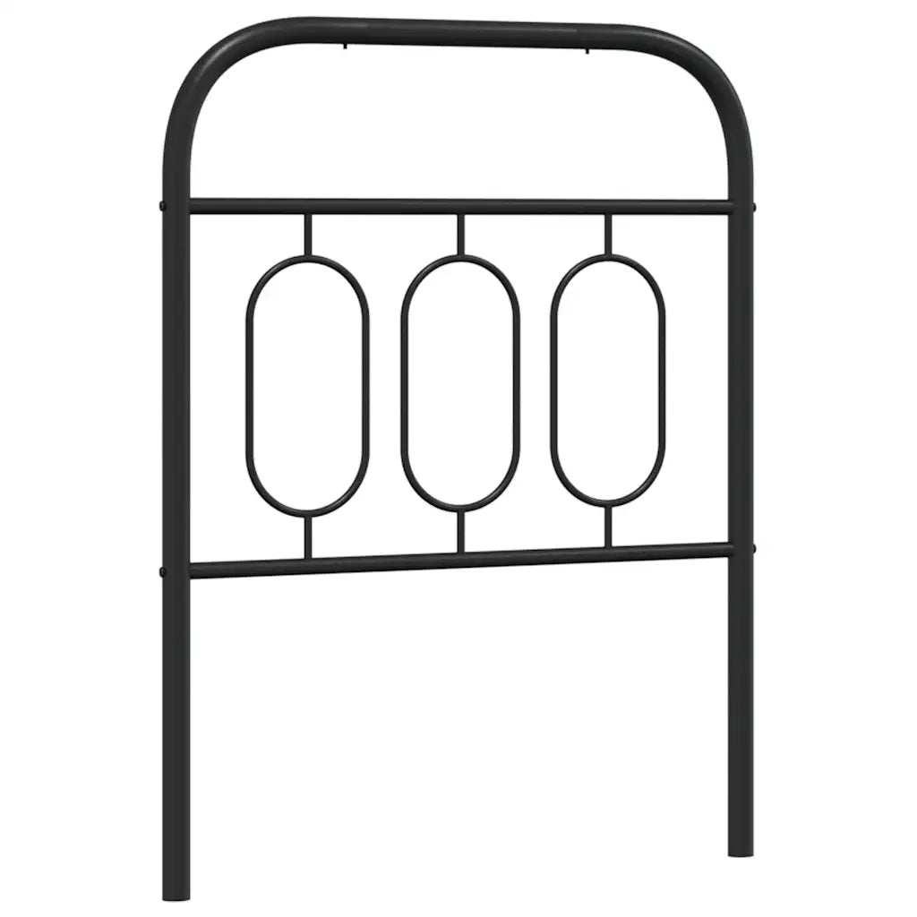 Testiera | Testata di Ricambio in Metallo Nero 75 cm