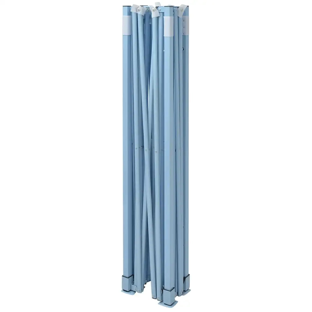 Gazebo Professionale Pieghevole 3x4m Acciaio Blu 48889