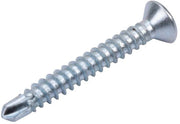 Set di Viti Autoalimentanti in Acciaio Inox - Piano/Incaricabile - M4.2 x 32 (50 pezzi) - Alta Qualità - Per Stagno/Lavorazione del Metallo