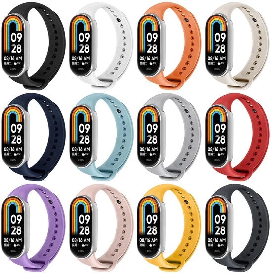 Set di 12 Cinturini di Silicone morbidi per Xiaomi Mi Band 8/9/10