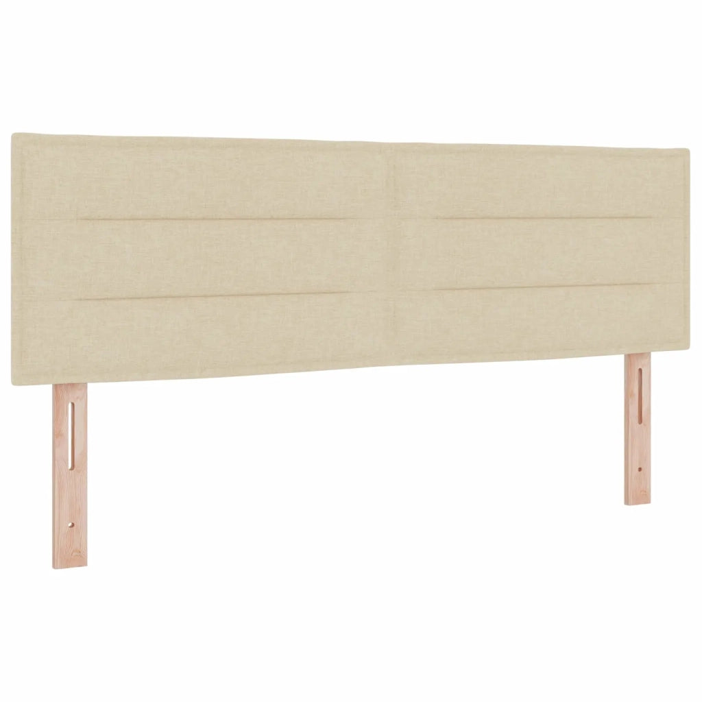 Letto ottomano con materasso Crema 140 x 200 cm Tessuto 3456252