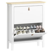 Scarpiera con cassetti e ripiani regolabili ¨C Minimal ¨C Bianco