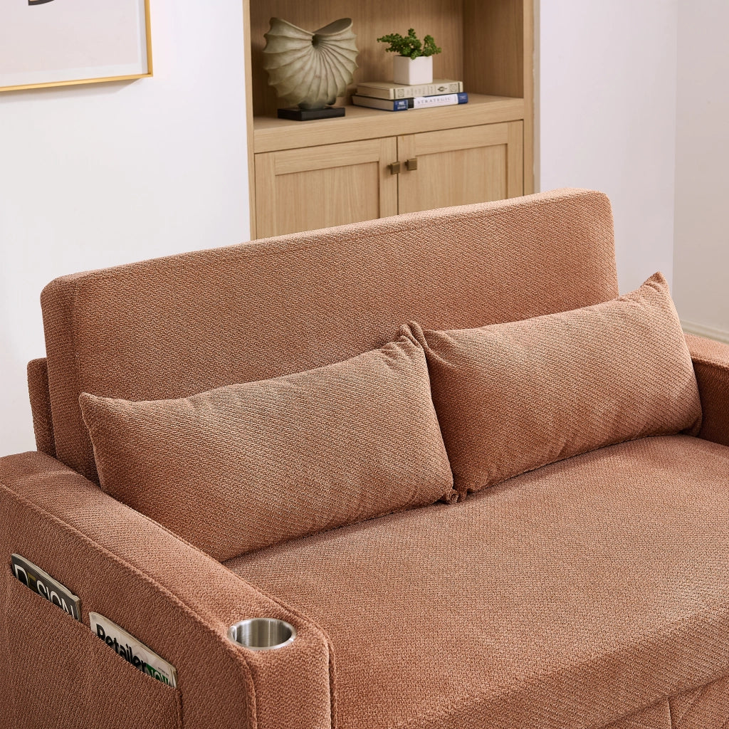 Divano Letto 2 Posti con USB ¨C Xylo ¨C Arancione