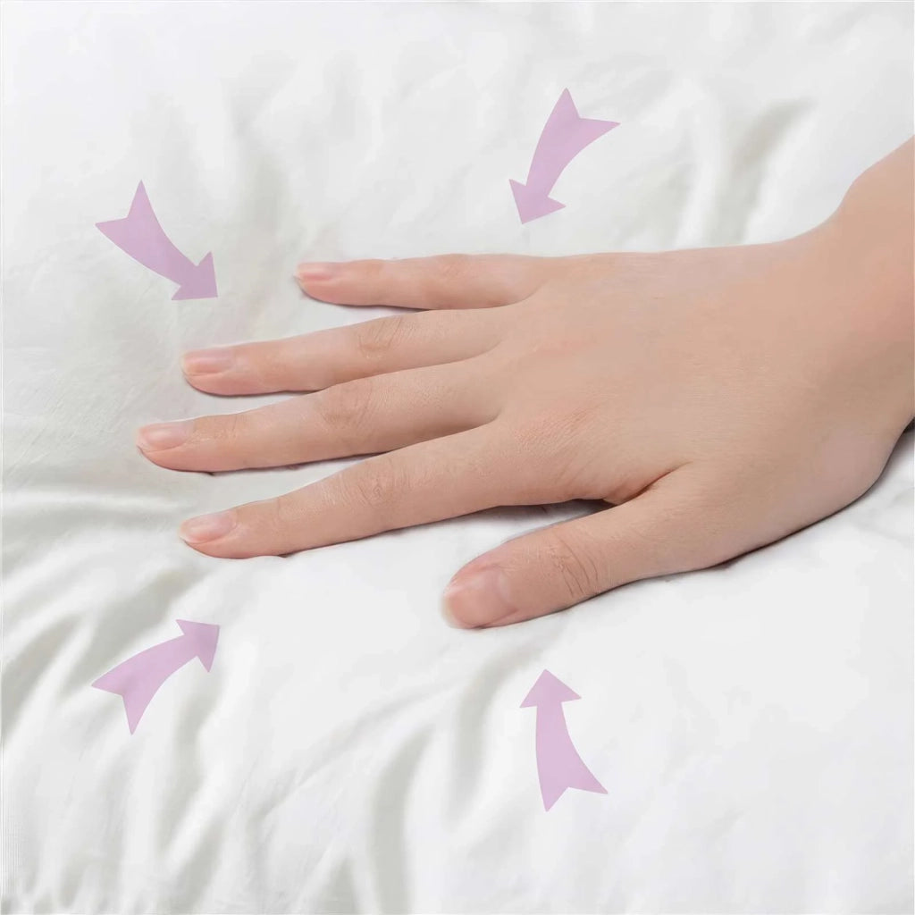 Cuscino con cuscino HEERLEN 2 pz Grigio Chiaro Velluto 928026