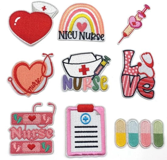 Pannelli di stoffa decorativi 9 pezzi - Striscioni da cucire con disegni divertenti - Pannelli per abbigliamento - Idee creative per bambini