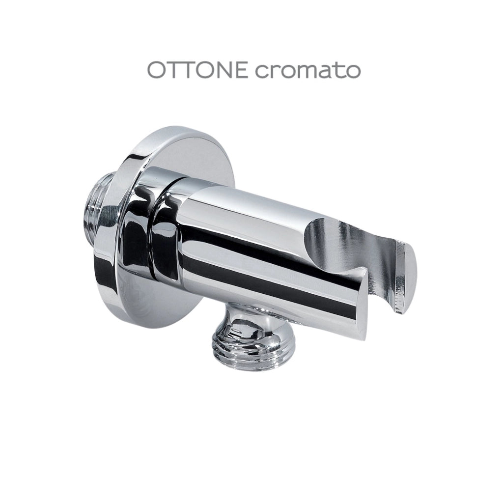 Set doccia 5 pezzi HIGH PRO 02 Gedy in ottone  D.25 cm - Cromato