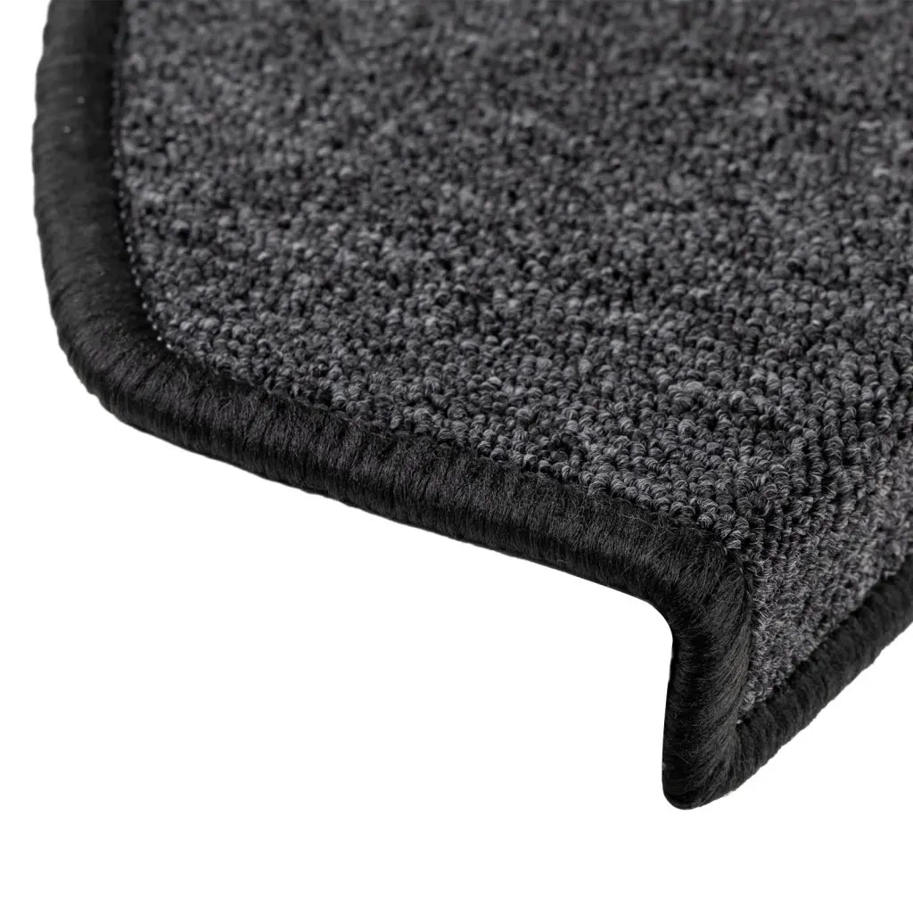 Tappetini per scale 10 pz 65x24x4 cm Antracite Semicircolari Grandi 149751