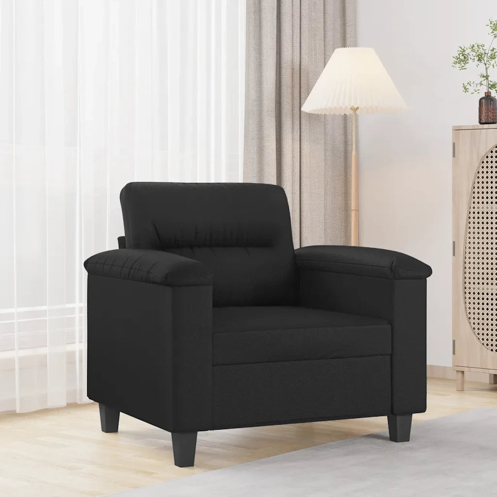 Poltrona | Sedia Relax Nera 60 cm in Similpelle