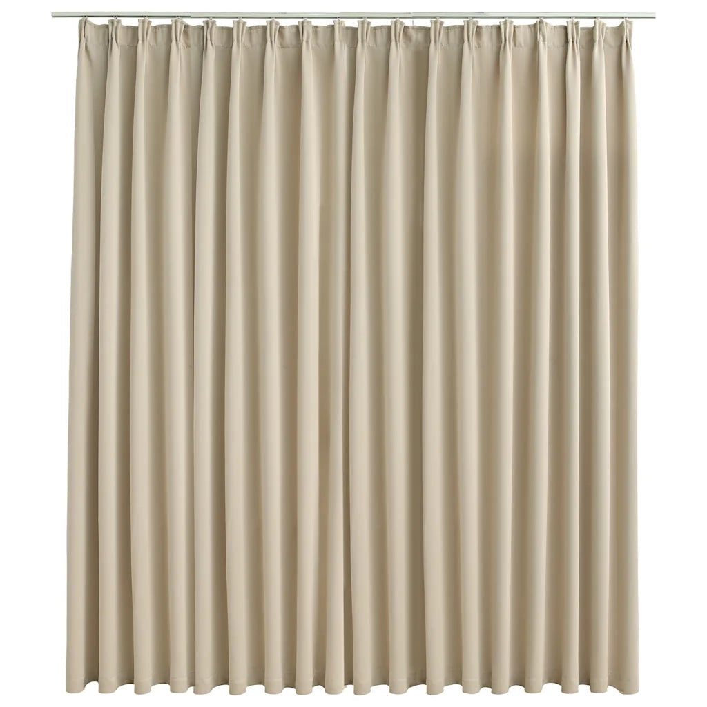 Tenda Oscurante con Ganci Beige 290x245 cm