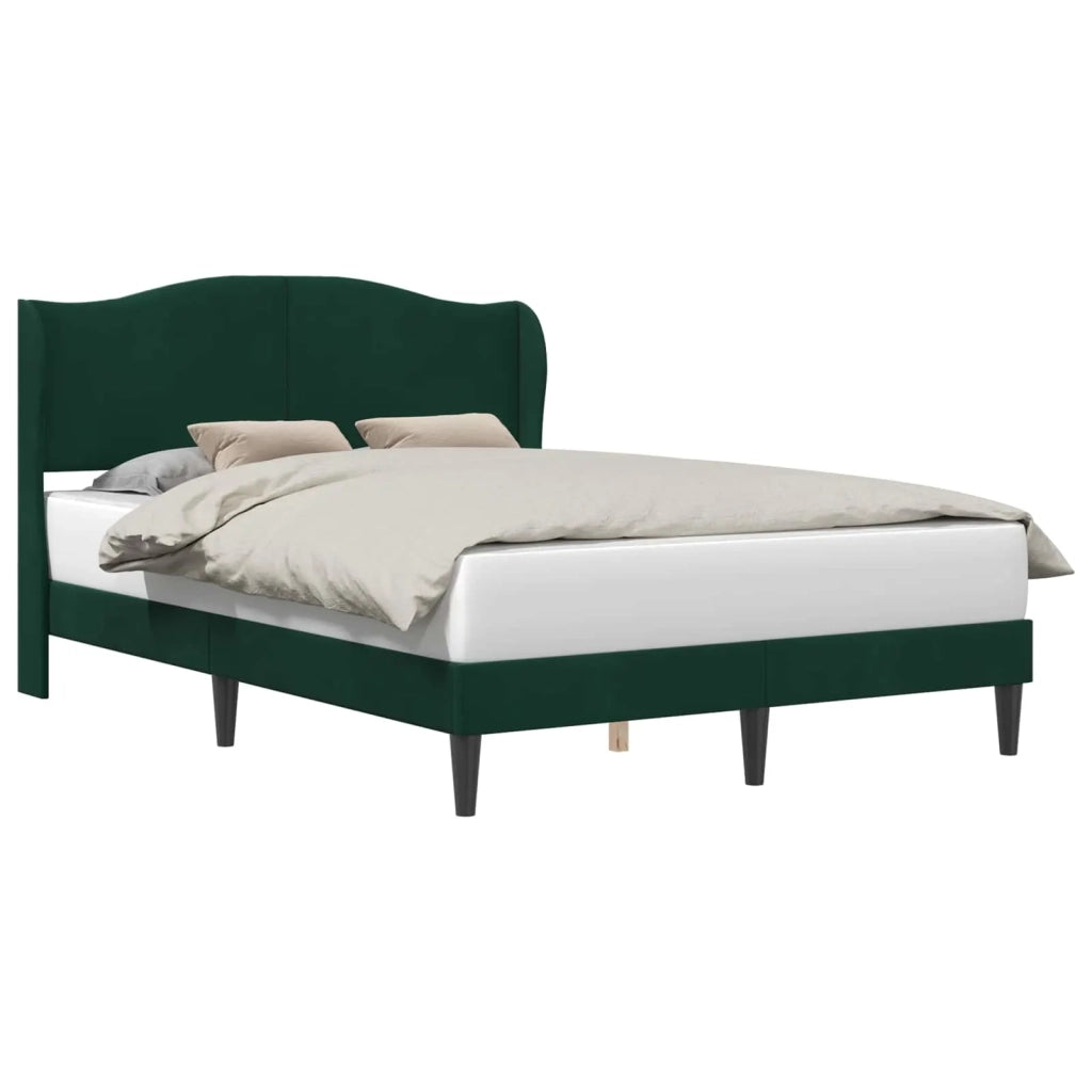 Struttura del letto Verde Scuro 140 x 200 cm Velluto 42027925