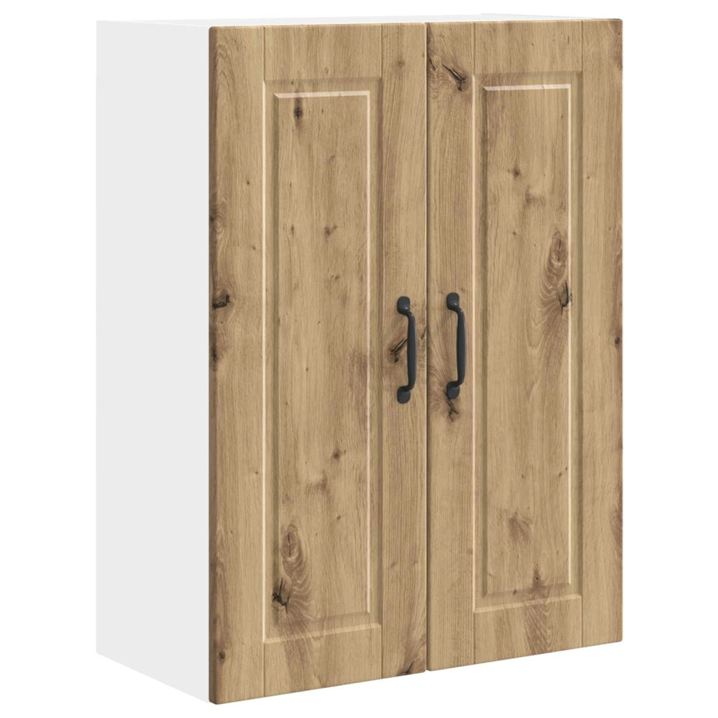 Mobile da cucina moderno a parete con pratico vano contenitore 60 x 31 x 80 cm realizzato in legno di rovere ingegnerizzato finitura artigianale 02_0054397