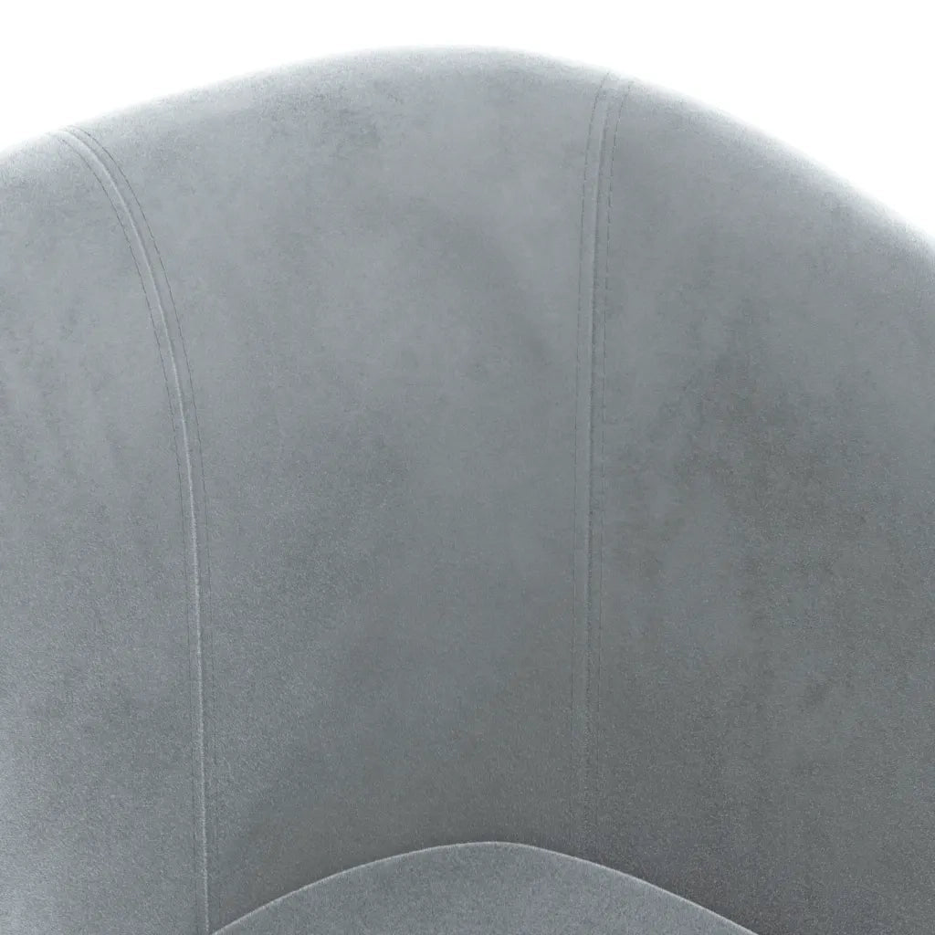 Poltrona Cabriolet con Poggiapiedi Grigio Scuro in Velluto 356450