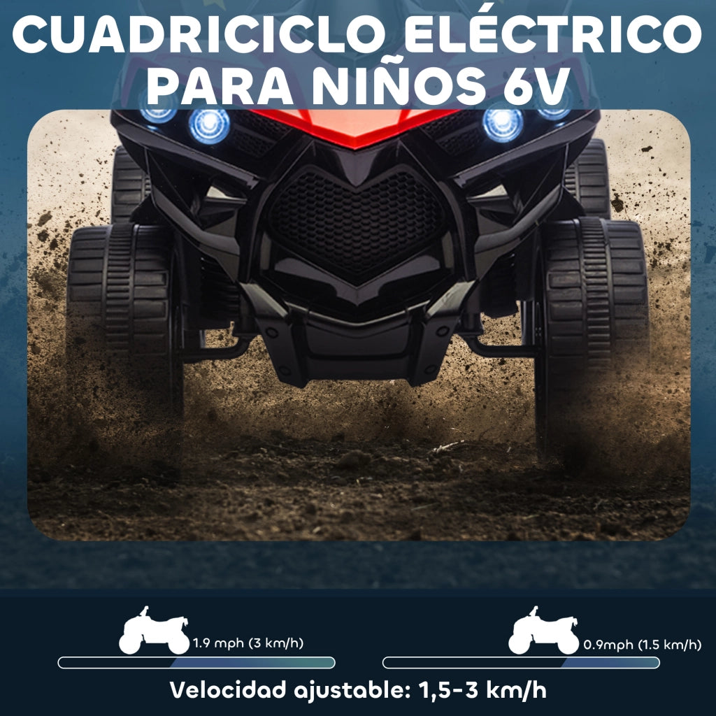 Quad Elettrico per Bambini ¨C Minimal ¨C 70x42x45 cm Rosso