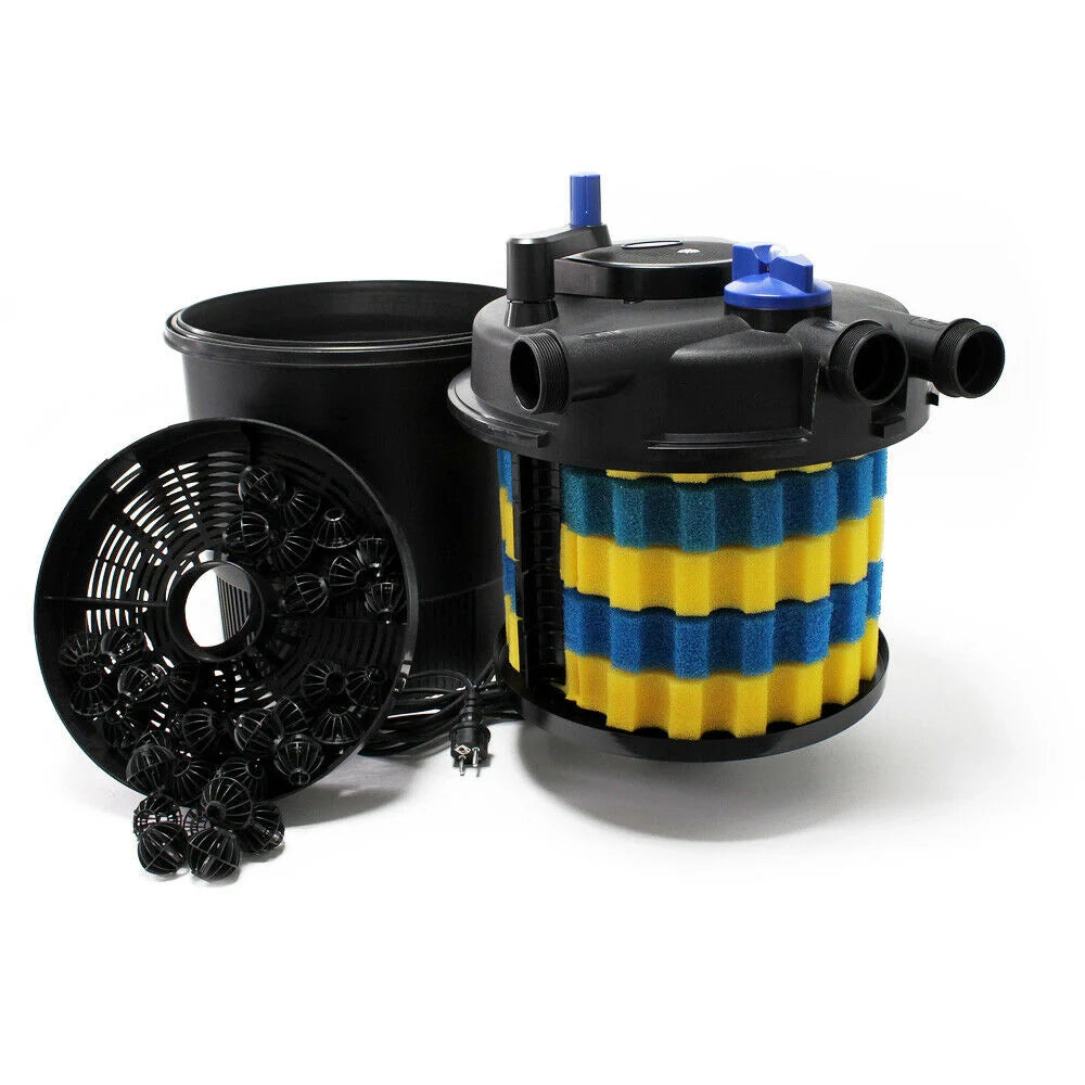Kit per laghetto da 40.000 litri luce UVC da 36 watt pompa da 8.000 l / tubo da 10 m kit di filtrazione 16_0001934