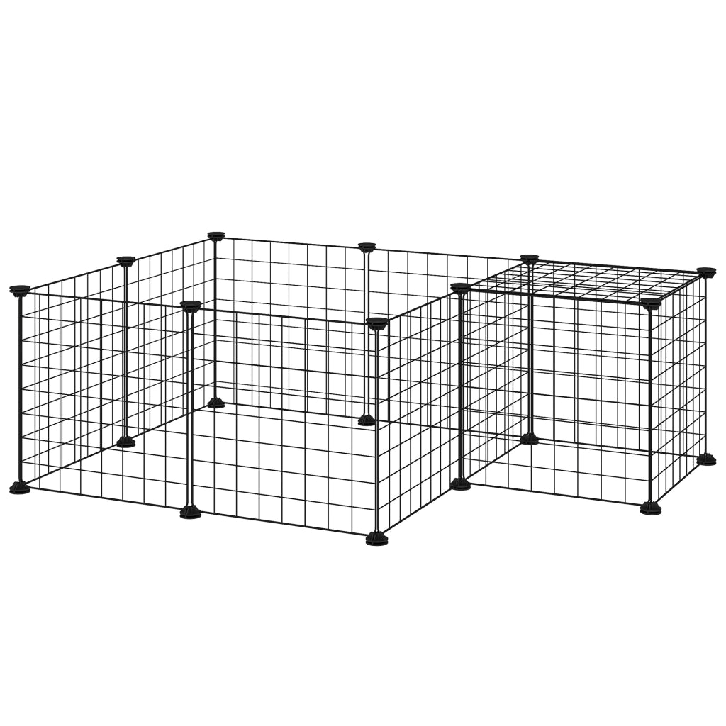 Recinto per Piccoli Animali ¨C zephmum ¨C Nero 106x73x36 cm