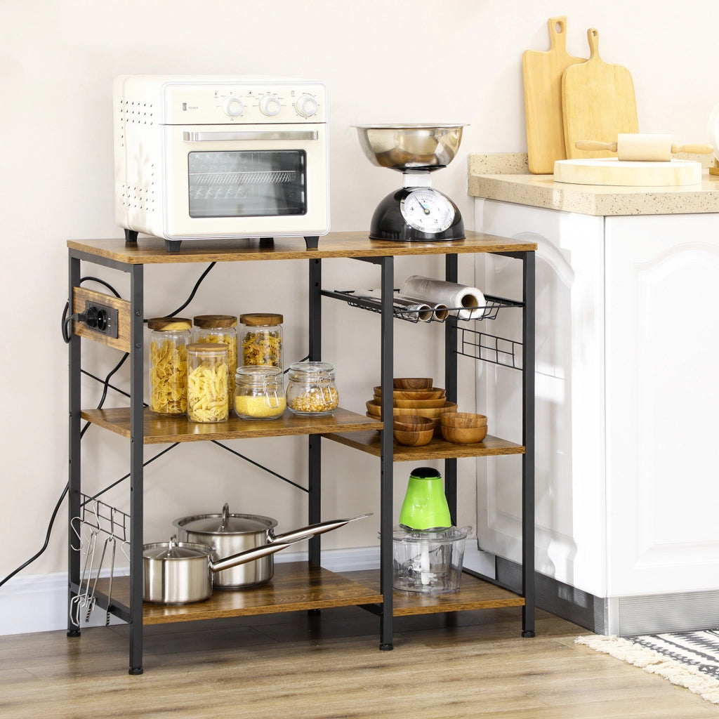 Mobile da Ingresso con Ripiani e Presa USB ¨C Minimal ¨C 90x40x83cm