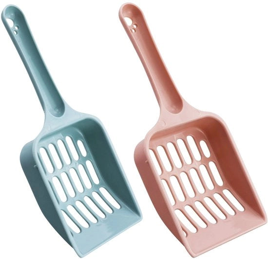 Scoopa per Letto di Cane 2 Pezzi - Scoopa per Letto di Cane - Materiale di Fodera per Letto di Cane - Polipropilene di Alta Qualità - Dimensioni 20 x 8,5 x 2,2 cm - Rosa/Lilla Pastello - Scoopa per Letto di Cane