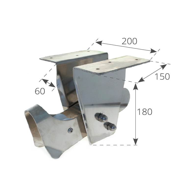 MUSONE DI PRUA INOX AD INCASSO S.S. BOW ROLLER
