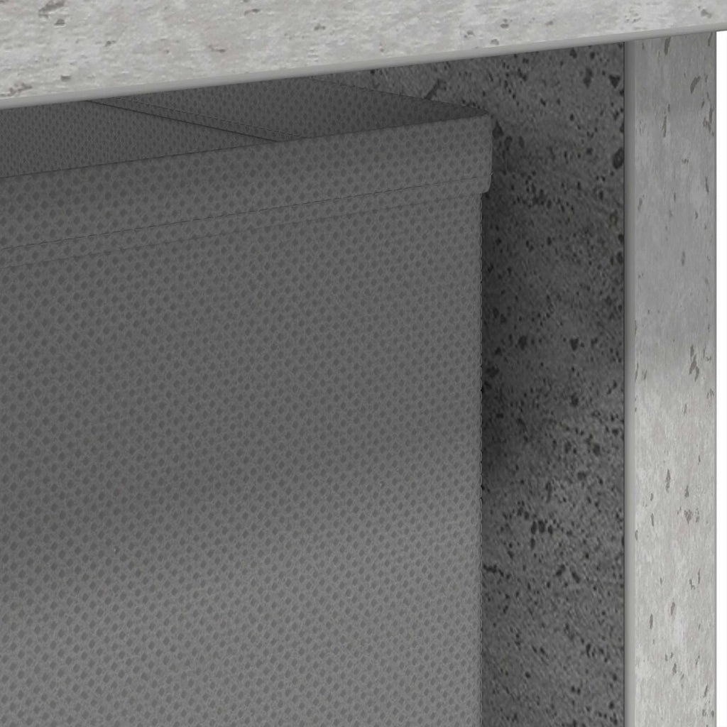 Set di 2 Comodini | Armadio da Notte | Mobiletto da notte Grigio cemento 41 x 40 x 45 cm Legno multistrato