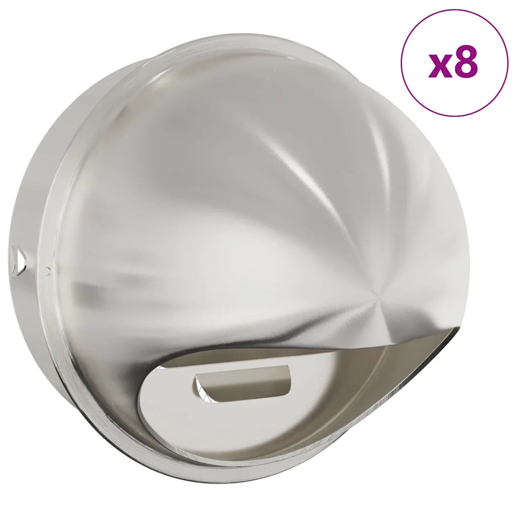 Coperture per ventilazione d'aria 8 pcs Argento 200 mm 42019383