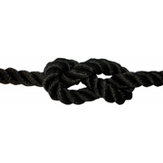 CIMA RITORTA NERA A.T.Ø MM8 MT200 BLACK TWISTED ROPE A.T.Ø MM24 MT100
