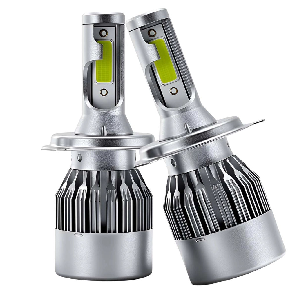Lotto di 2 lampadine LED C6 H4 24W per faro automobilistico, illuminazione ad alta intensità Argento Avizar
