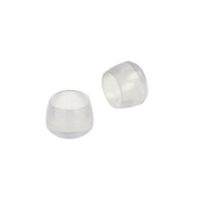 Puntali tondi PVC trasparente Ã˜ 25 mm. - 4 pz.