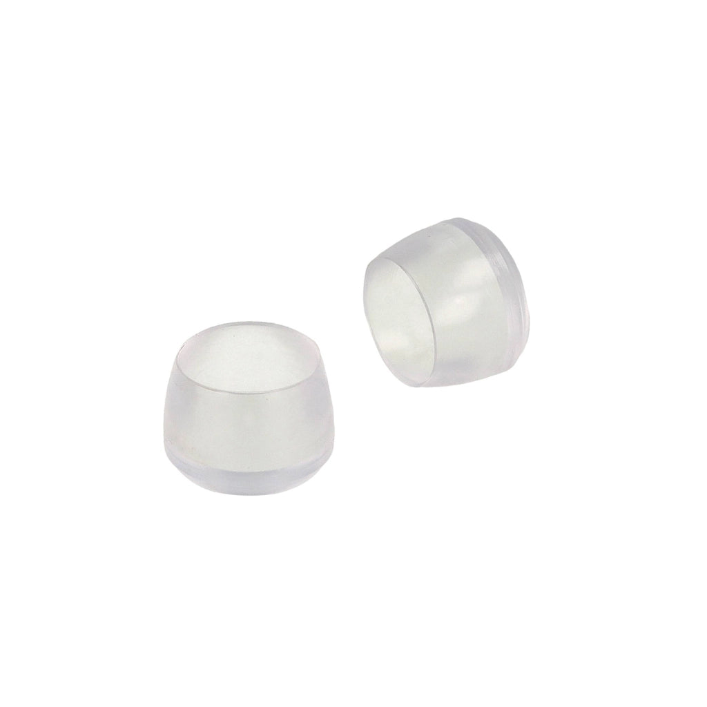 Puntali tondi PVC trasparente Ã˜ 25 mm. - 4 pz.