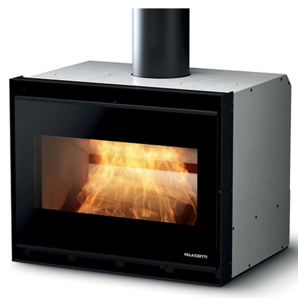 Caminetto a legna inserimento convezione naturale focolare thermofix base ghisa *** misure gtm80, confezione 1