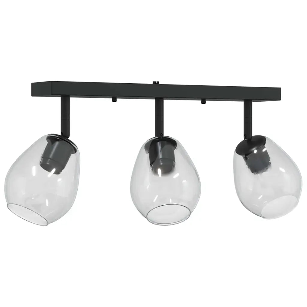 Faretto da soffitto Nero 54 x 13 x 26 cm Vetro e Metallo CFW5611676