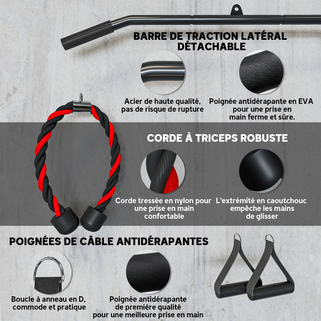 Macchina per cavi da palestra ¨C Minimal ¨C Grigio