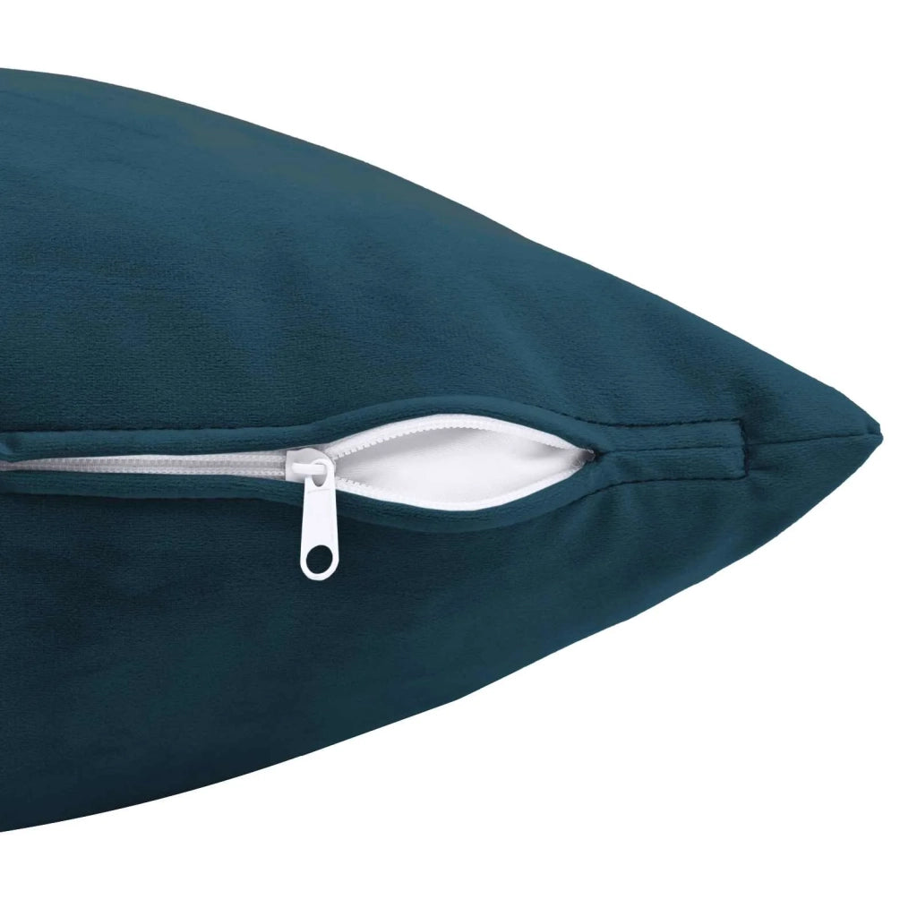 Federa 2 pcs HEERLEN Blu 30 x 30 cm Velluto 907365