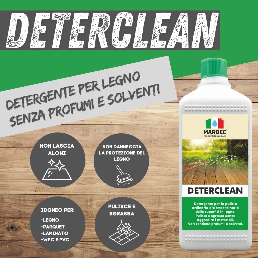 Detergente per pavimenti in legno DETERCLEAN   5LTx4Pz