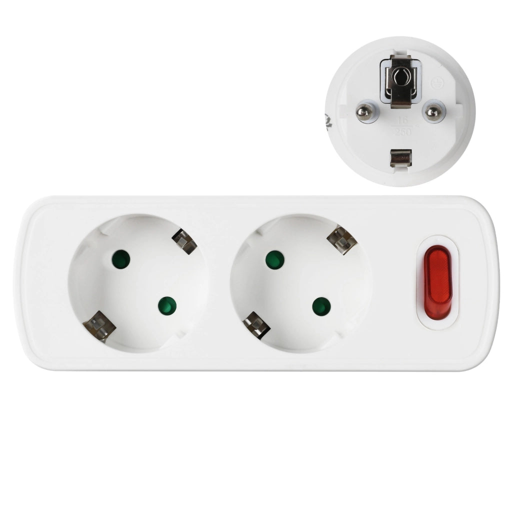 Adattatore di Presa Elettrica EU ¨C Xylo ¨C 2 Prese Standard Europeo