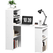 Scrivania con 2 scaffali e 5 ripiani ¨C zephmum ¨C 120x55x120 bianco