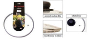 Coperchio per Pentole e Padelle in Vetro con Bordo in Metallo 40 cm