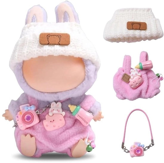 Abbigliamento per bambole da 17 cm di altezza - Pantaloni/Cappelli - Accessori - Regalo perfetto - Garanzia di soddisfazione - Adatto per bambole Rabu - Abbigliamento per bambole