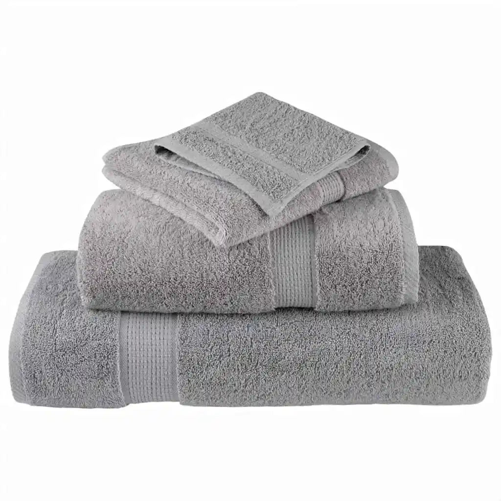 Asciugamano per Ospiti SOLUND 10 pcs Grigio 15 x 21 cm 550 gsm 137298