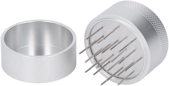 Accessorio per Barista - Distributore di Caffè in Acciaio Inossidabile - Naald per Distribuzione Omogenea - Profondità di Stampatura Costante - Estrazione Migliorata - Accessorio per Caffè