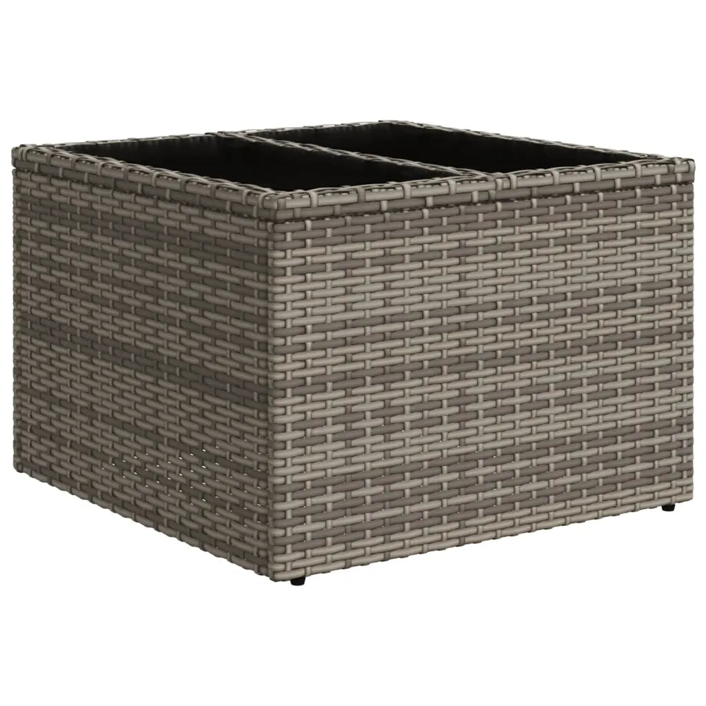 Set Divano da Giardino 9 pz con Cuscini Grigio in Polyrattan 3220449